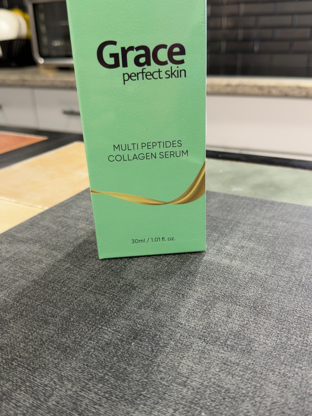 Grace Multi Peptides Collagen Serum - Mint Green with Gold Accent